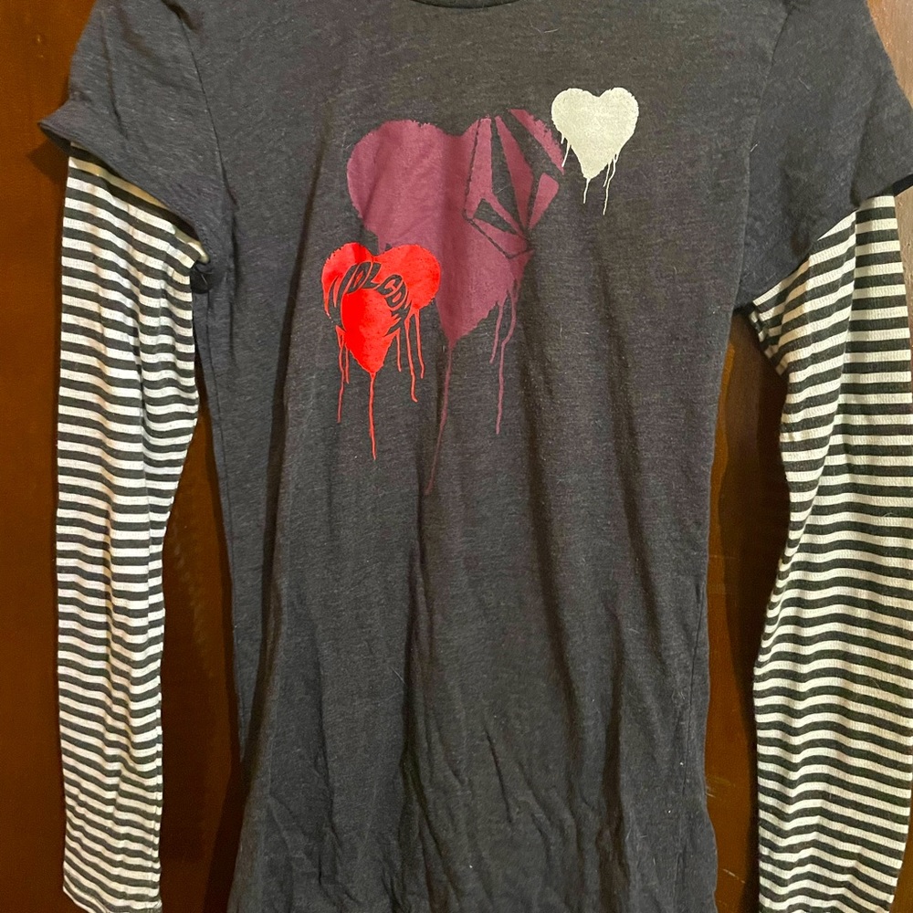 Long sleeve layered tee shirt Volcom